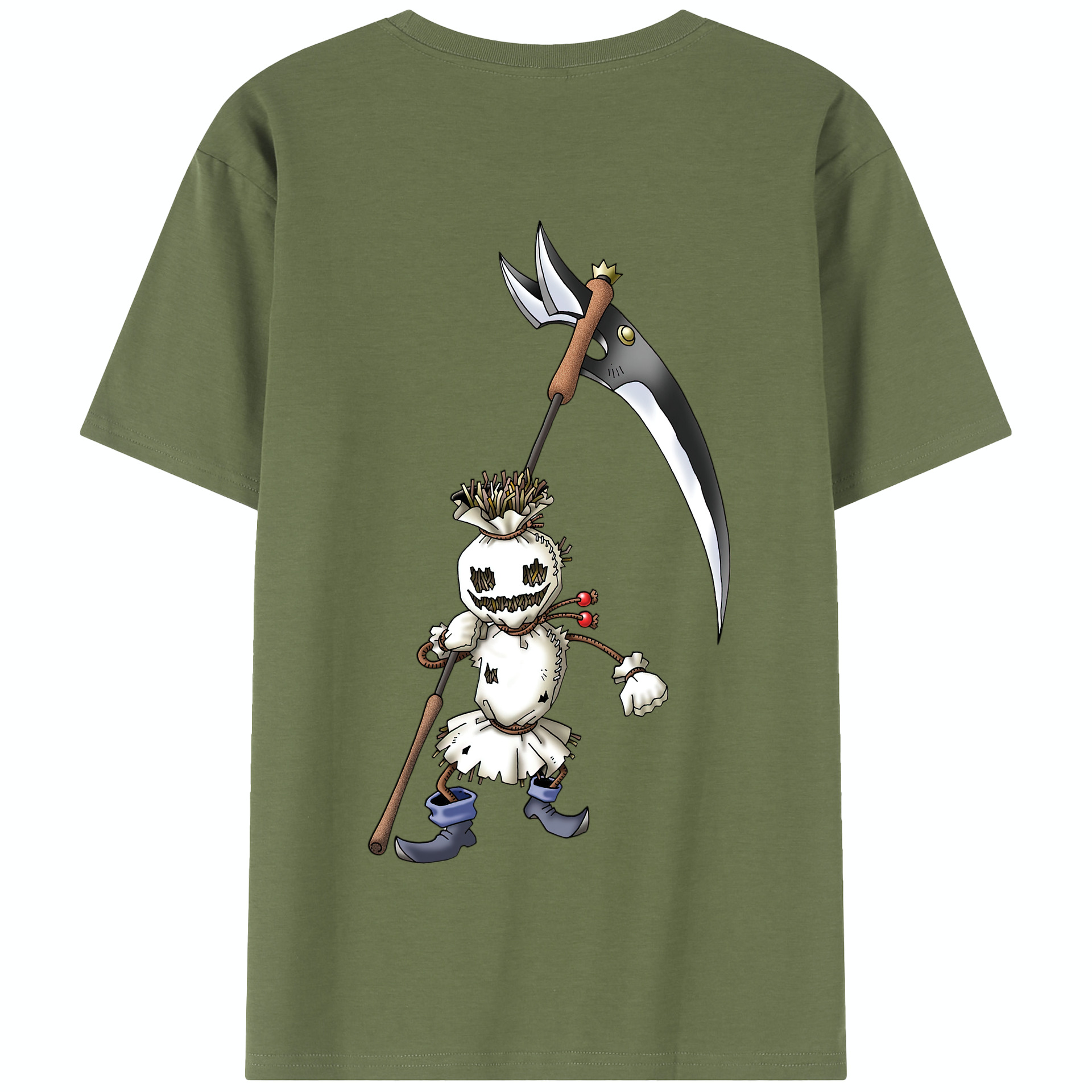 （画像用） ドラゴンクエスト Doragon Kuesuto Dragon Quest 綿100％半袖Tシャツ（背面プリント）